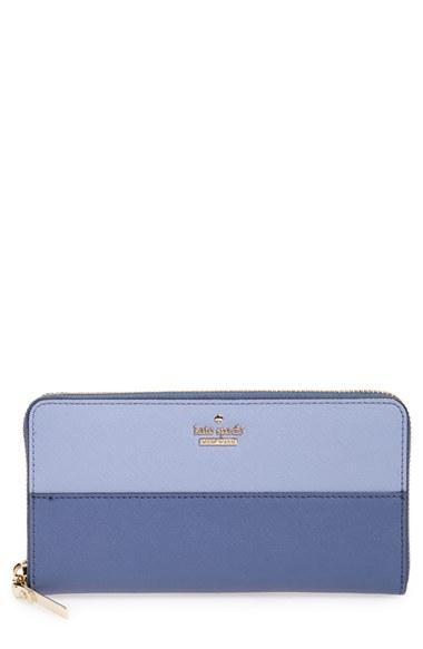 Women's Kate Spade New York 'cameron Street - Lacey' Leather Wallet - Blue