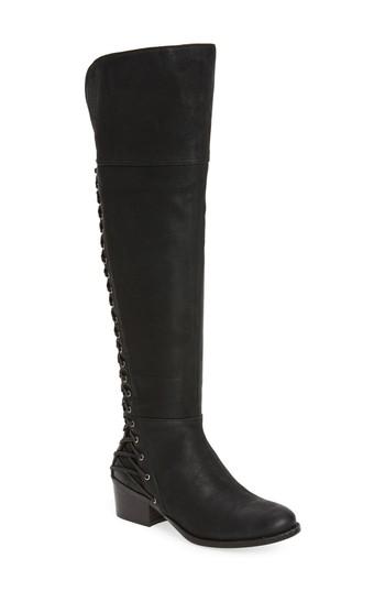 Women's Vince Camuto Bolina Over The Knee Boot .5 Regular Calf M - Black