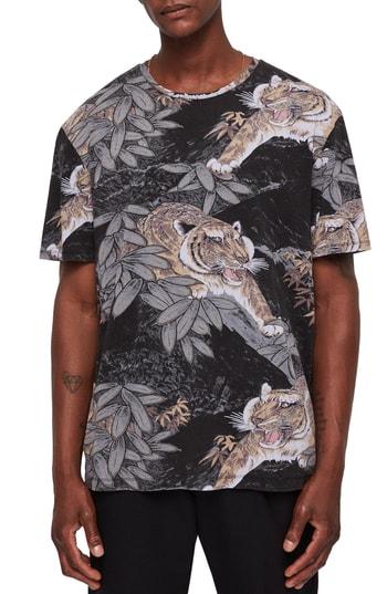 Men's Allsaints Chokai Slim Fit T-shirt - Black