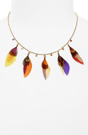 Women's Gas Bijoux Feather Necklace