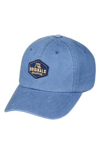 Men's Quiksilver Boozie Adjustable Denim Cap - Blue
