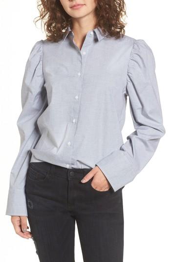 Women's Bp. Puff Sleeve Top, Size - Blue