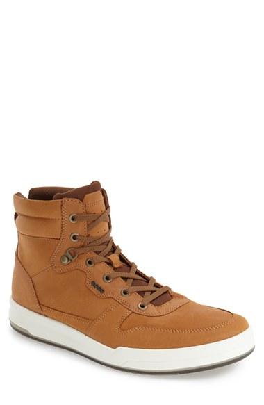 Men's Ecco 'jack' High Top Sneaker -8.5us / 42eu - Brown