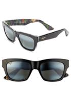 Women's Maui Jim You Move Me 52mm Polarizedplus2 Sunglasses - Black/ White/ Silk