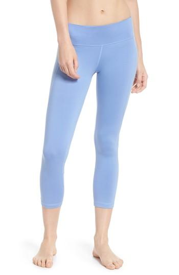 Women's Zella Live-in Keep It Cool Crop Leggings, Size - Blue