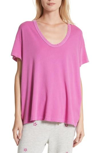 Women's The Great. U-neck Tee - Pink