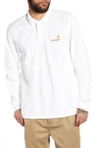 Men's Carhartt Work In Progress American Script Polo - White