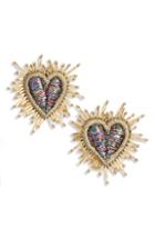 Women's Mad Jewels Corazon Statement Post Earrings