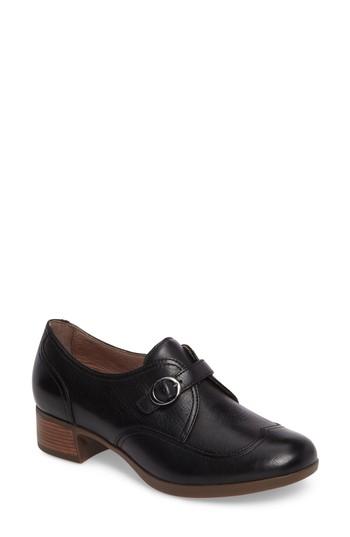 Women's Dansko Livie Wingtip Oxford .5-7us / 37eu M - Black