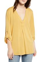 Women's Henley - Yellow