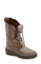 Women's Pajar 'marcie' Waterproof Snow Boot With Faux Fur Collar -8.5us / 39eu - Brown
