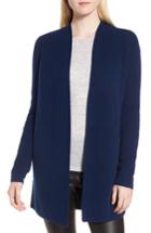 Women's Nordstrom Signature Side Button Cashmere Cardigan - Blue