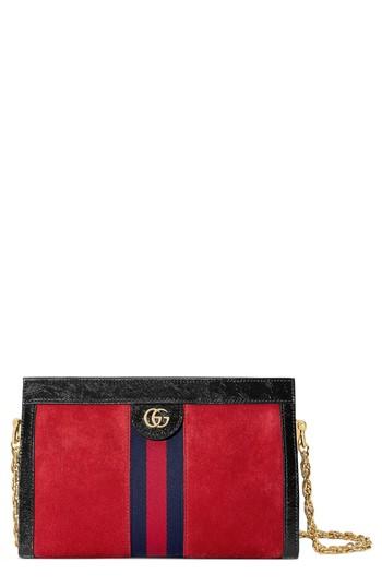 Gucci Small Linea Chain Shoulder Bag - Red