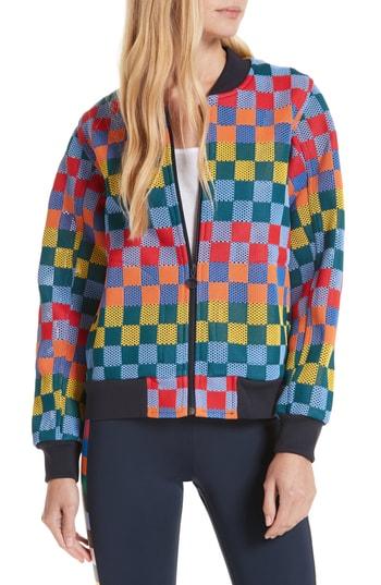Women's Tory Sport Multicheck Bomber Jacket