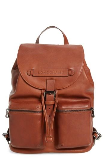 Longchamp Medium 3d Leather Backpack -
