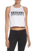 Women's Adidas Invert Crop Tank - White