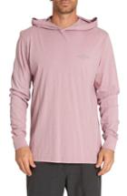 Men's Billabong Diamond Hooded T-shirt - Coral