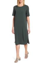 Women's Eileen Fisher Midi Shift Dress - Burgundy