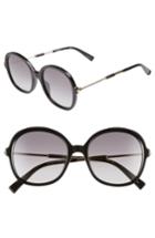 Women's Max Mara Wand Iii 53mm Round Sunglasses - Black