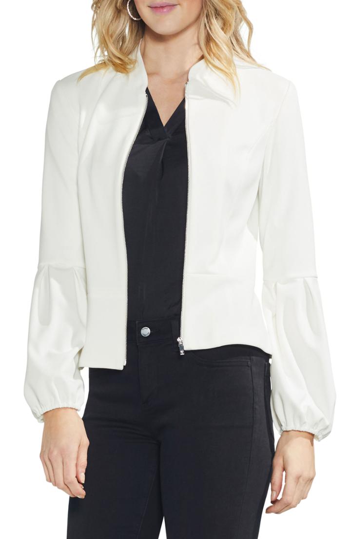 Women's Vince Camuto Blouson Sleeve Jacket - White