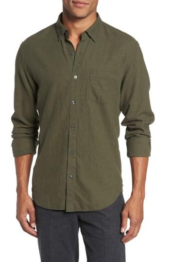 Men's Bonobos Slim Fit Brushed Twill Sport Shirt - Green