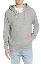 Men's J.crew Thermal Henley Hoodie - Grey