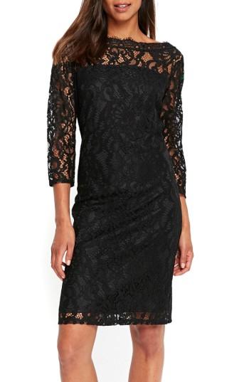 Women's Wallis Lace Shift Dress Us / 8 Uk - Black