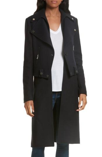 Women's Veronica Beard Alcott Wool & Cashmere Blend Vest Coat - Blue