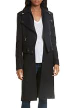 Women's Veronica Beard Alcott Wool & Cashmere Blend Vest Coat - Blue