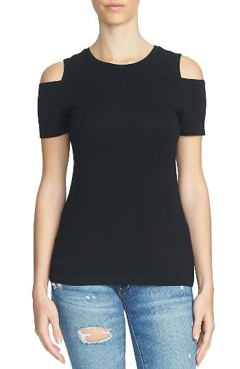 Women's 1.state Cold Shoulder Tee, Size - Black