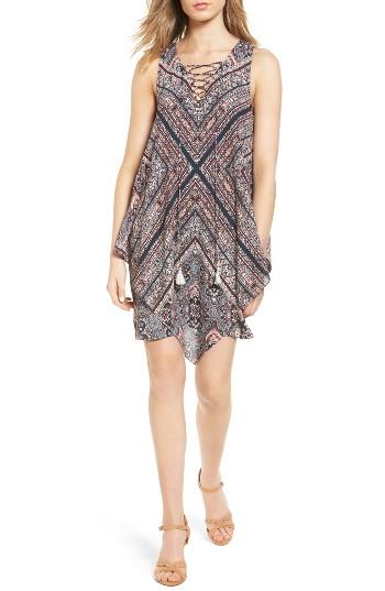 Women's Chelsea28 Layered Lace-up Shift Dress