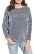 Women's Cotton Emporium Dolman Chenille Sweater - Blue