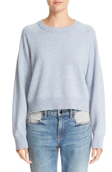 Women's T By Alexander Wang Wool & Cashmere Birdseye Pullover