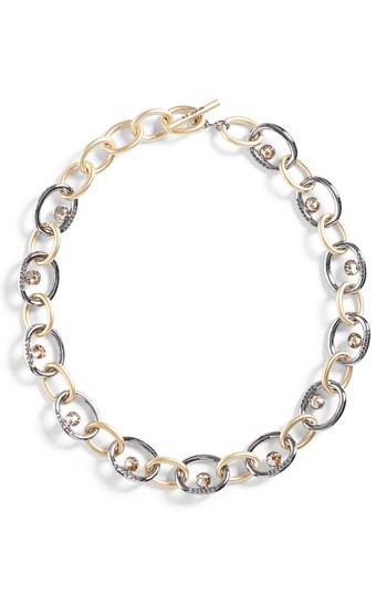 Women's St. John Collection Swarovski Crystal & Metal Chain Necklace