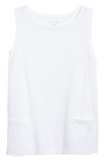 Women's Eileen Fisher Short Organic Cotton Shell, Size - White
