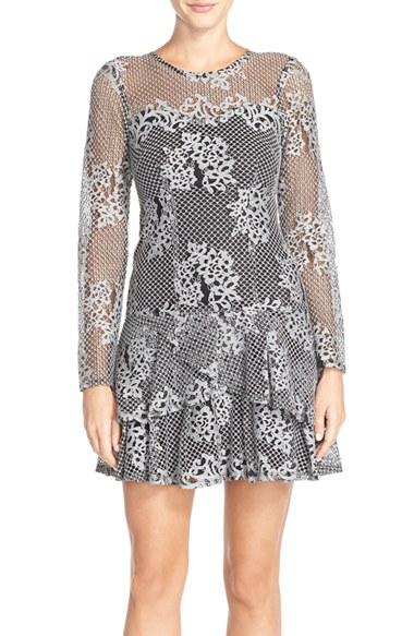 Women's Kut From The Kloth Lace Drop Waist Dress