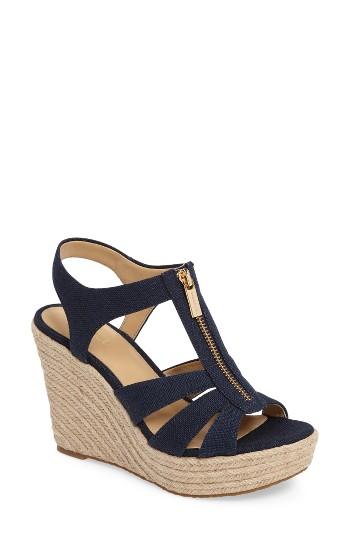 Women's Michael Michael Kors Berkley Platform Wedge M - Blue