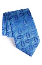 Men's Nordstrom Modern Paisley Silk Tie, Size X-long - Blue