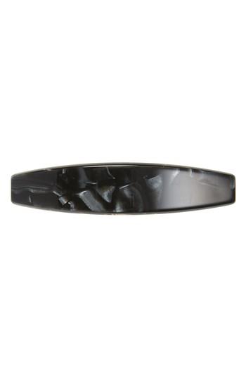 France Luxe Oblong Barrette, Size - Black