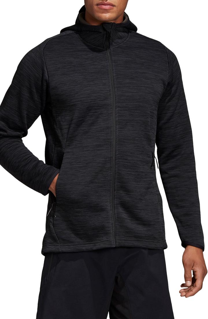 Men's Adidas Climaheat Hoodie - Grey