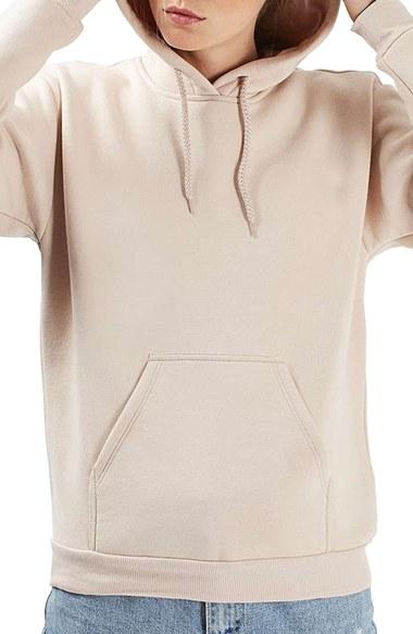 Women's Topshop Oversize Hoodie Us (fits Like 0-2) - Pink