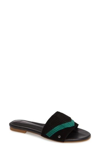Women's Ugg Binx Fringe Slide Sandal M - Black