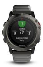 Men's Garmin Fenix 5x Sapphire Multisport Gps Bracelet Watch, 52mm