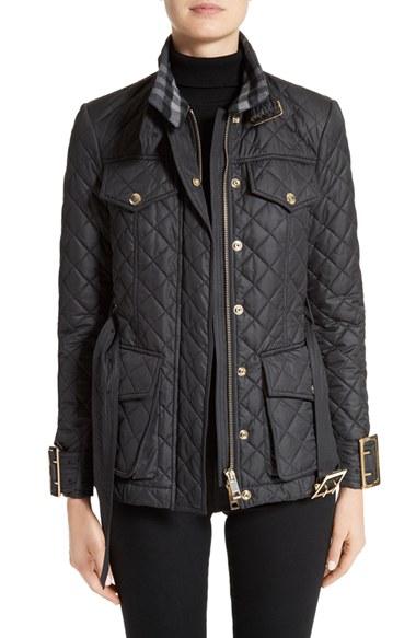 Women's Burberry Haddingfield Quilted Field Jacket