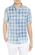 Men's Tommy Bahama Soleil Del Fade Check Sport Shirt - Blue