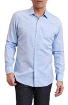 Men's Robert Graham Regular Fit Ragtop Jacquard Sport Shirt - Blue
