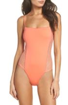 Women's Isabella Rose Swiss Miss One-piece Swimsuit - Coral