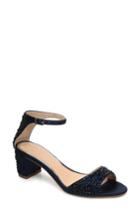 Women's Jewel Badgley Mischka Crystal Block Heel Sandal M - Blue