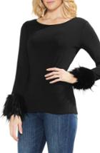 Women's Vince Camuto Turtleneck Knit Jersey Top - Green