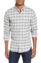 Men's Bonobos Slim Fit Plaid Twill Sport Shirt - Grey